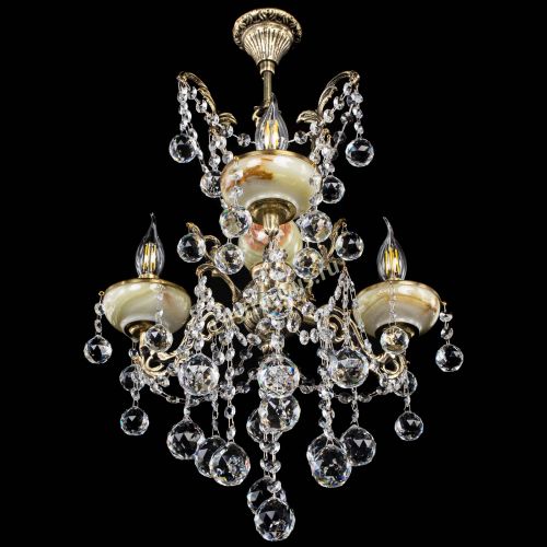 Люстра бронзовая Оникс №3/2 шар в Симферополе Гусь Хрустальный