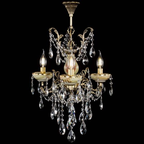 Люстра бронзовая Оникс №3/2 журавлик в Симферополе Гусь Хрустальный