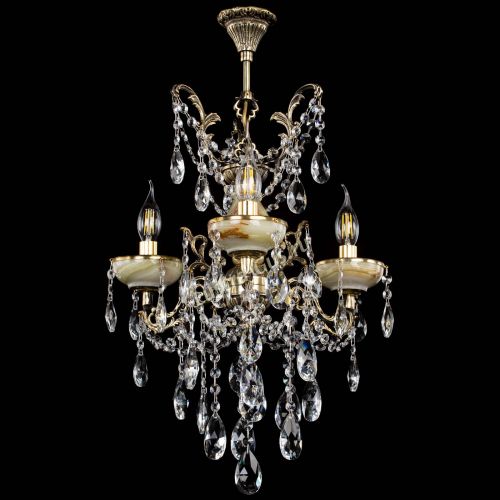 Люстра бронзовая Оникс №3/2 журавлик в Симферополе Гусь Хрустальный