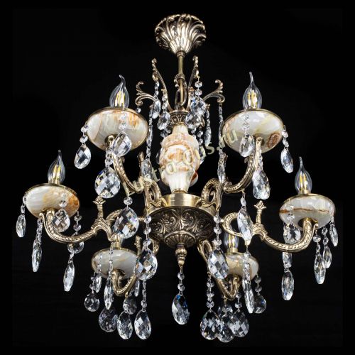 Люстра бронзовая Оникс №6/1 баден в Симферополе Гусь Хрустальный