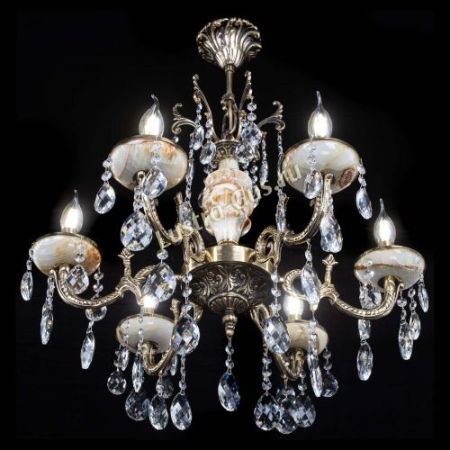 Люстра бронзовая Оникс №6/1 баден в Симферополе Гусь Хрустальный