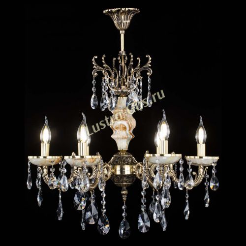 Люстра бронзовая Оникс №6/1 лучик в Симферополе Гусь Хрустальный