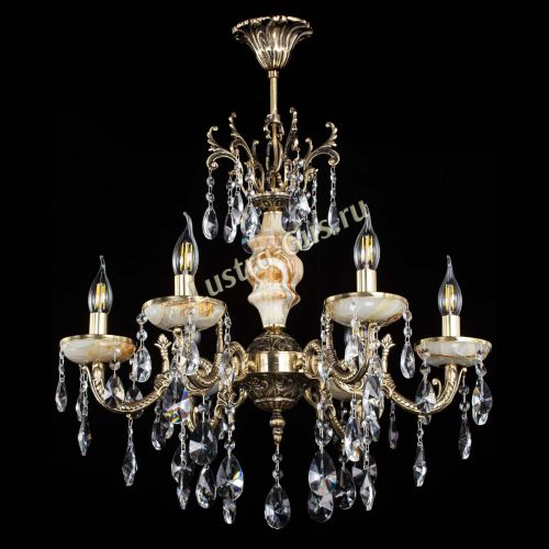 Люстра бронзовая Оникс №6/1 лучик в Симферополе Гусь Хрустальный