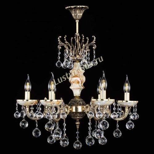 Люстра бронзовая Оникс №6/1 шар в Симферополе Гусь Хрустальный