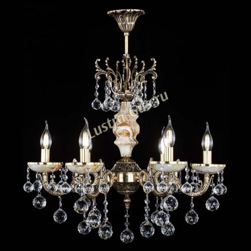 Люстра бронзовая Оникс №6/1 шар в Симферополе Гусь Хрустальный