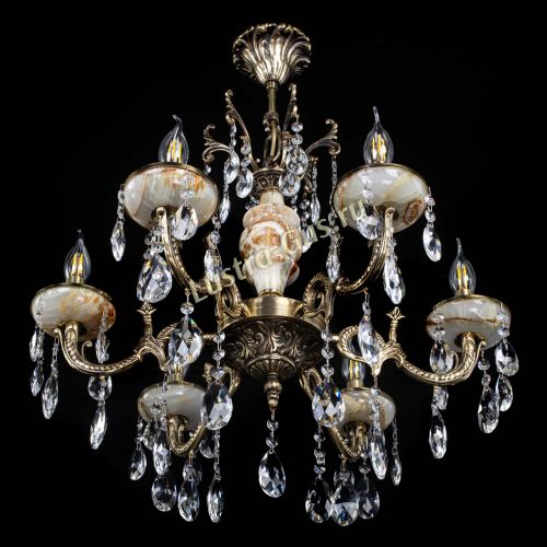 Люстра бронзовая Оникс №6/1 журавлик в Симферополе Гусь Хрустальный