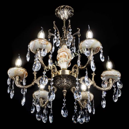 Люстра бронзовая Оникс №6/1 журавлик в Симферополе Гусь Хрустальный