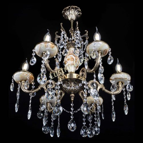 Люстра бронзовая Оникс №6/2 баден в Симферополе Гусь Хрустальный