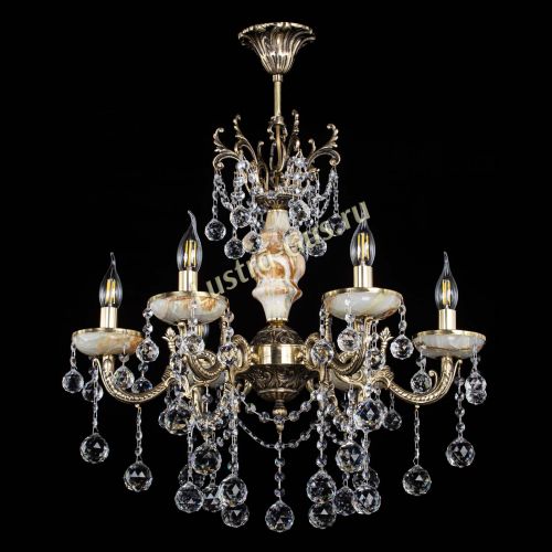 Люстра бронзовая Оникс №6/2 шар в Симферополе Гусь Хрустальный