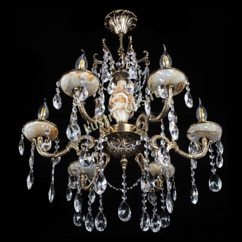 Люстра бронзовая Оникс №6/2 журавлик в Симферополе Гусь Хрустальный