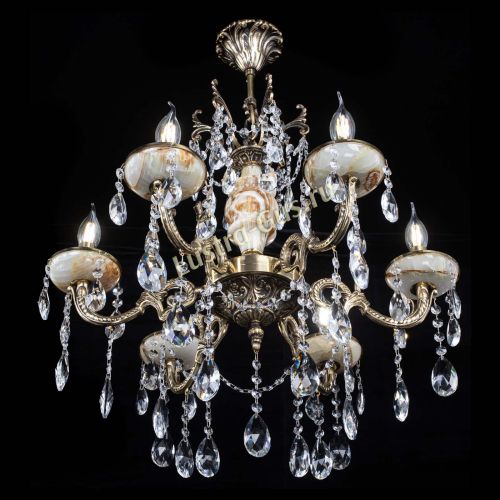 Люстра бронзовая Оникс №6/2 журавлик в Симферополе Гусь Хрустальный