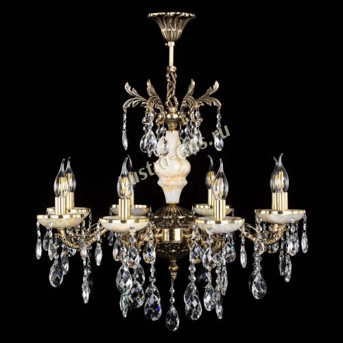 Люстра бронзовая Оникс №8/1 баден в Симферополе Гусь Хрустальный