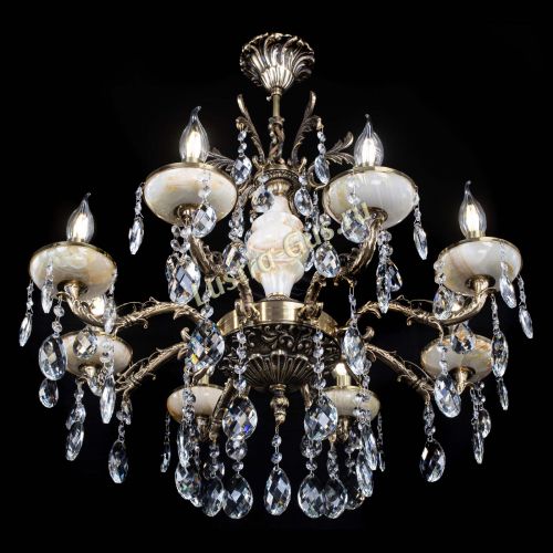 Люстра бронзовая Оникс №8/1 баден в Симферополе Гусь Хрустальный