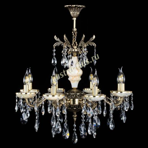 Люстра бронзовая Оникс №8/1 лучик в Симферополе Гусь Хрустальный