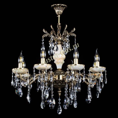 Люстра бронзовая Оникс №8/1 лучик в Симферополе Гусь Хрустальный