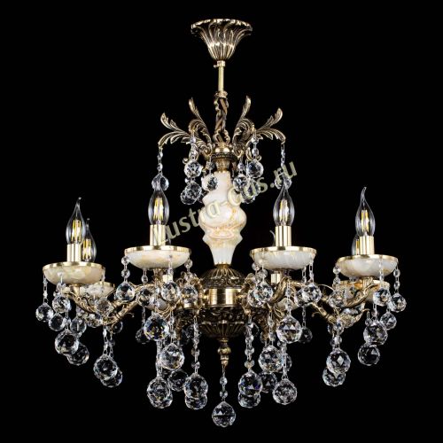 Люстра бронзовая Оникс №8/1 шар в Симферополе Гусь Хрустальный