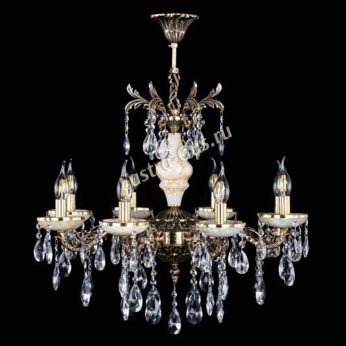 Люстра бронзовая Оникс №8/1 журавлик в Симферополе Гусь Хрустальный