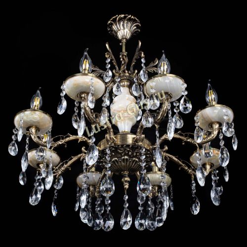 Люстра бронзовая Оникс №8/1 журавлик в Симферополе Гусь Хрустальный