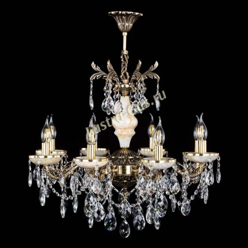 Люстра бронзовая Оникс №8/2 баден в Симферополе Гусь Хрустальный