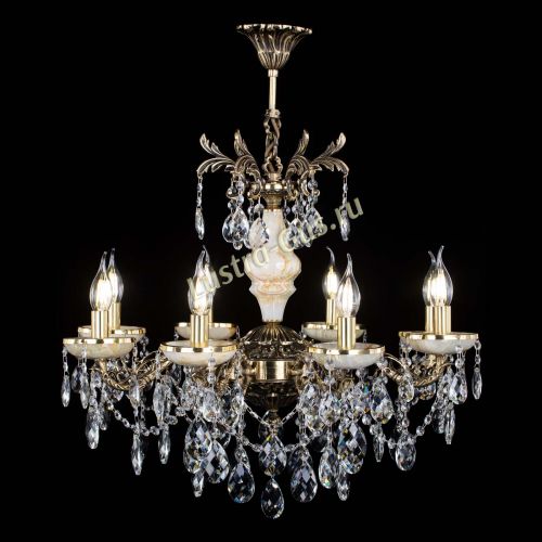 Люстра бронзовая Оникс №8/2 баден в Симферополе Гусь Хрустальный