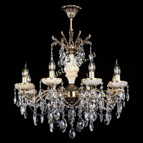 Люстра бронзовая Оникс №8/2 баден в Симферополе Гусь Хрустальный