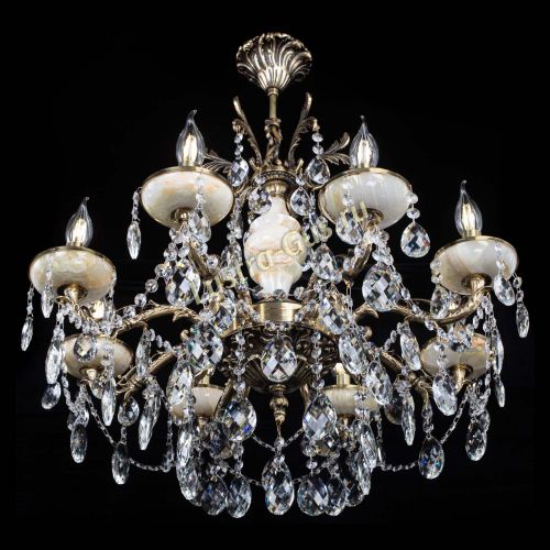 Люстра бронзовая Оникс №8/2 баден в Симферополе Гусь Хрустальный