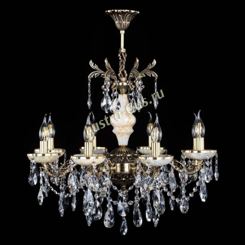 Люстра бронзовая Оникс №8/2 лучик в Симферополе Гусь Хрустальный