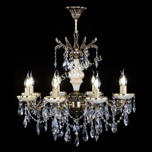 Люстра бронзовая Оникс №8/2 лучик в Симферополе Гусь Хрустальный