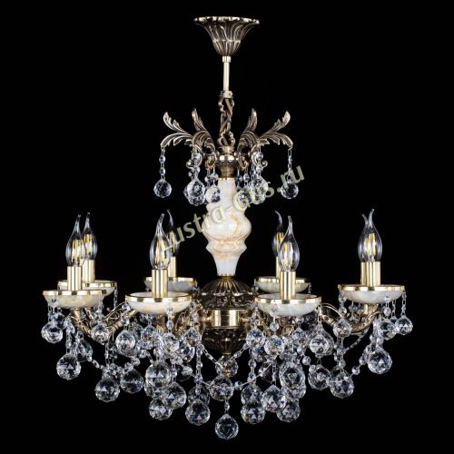 Люстра бронзовая Оникс №8/2 шар в Симферополе Гусь Хрустальный