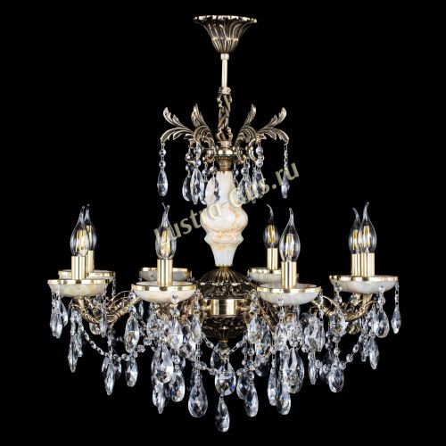 Люстра бронзовая Оникс №8/2 журавлик в Симферополе Гусь Хрустальный