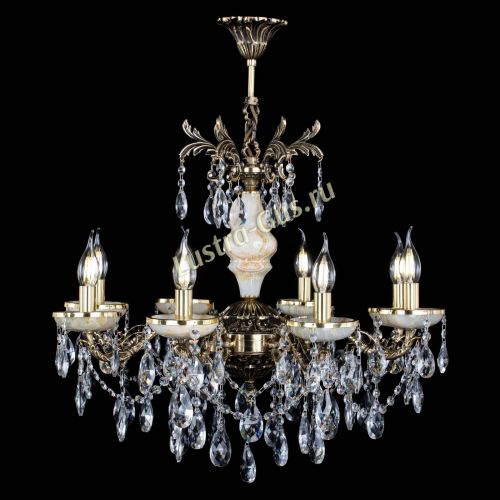 Люстра бронзовая Оникс №8/2 журавлик в Симферополе Гусь Хрустальный