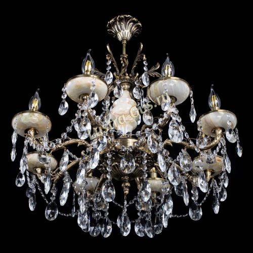 Люстра бронзовая Оникс №8/2 журавлик в Симферополе Гусь Хрустальный