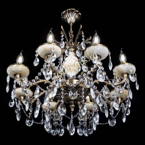 Люстра бронзовая Оникс №8/2 журавлик в Симферополе Гусь Хрустальный