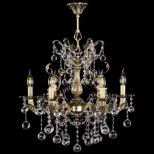 Люстра бронзовая Селена №6/2 шар в Симферополе Гусь Хрустальный