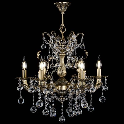 Люстра бронзовая Селена №6/2 шар в Симферополе Гусь Хрустальный