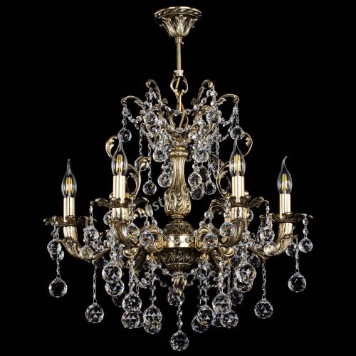 Люстра бронзовая Селена №6/2 шар в Симферополе Гусь Хрустальный