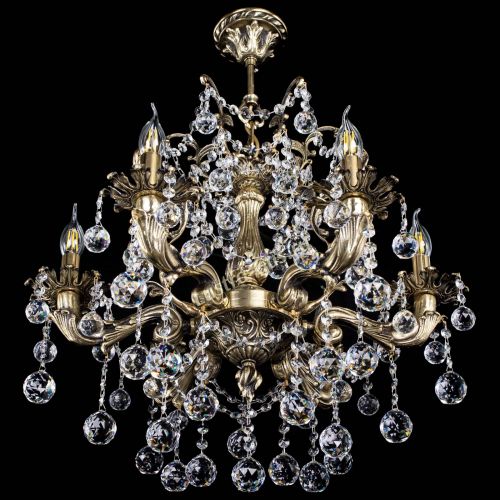 Люстра бронзовая Селена №6/2 шар в Симферополе Гусь Хрустальный