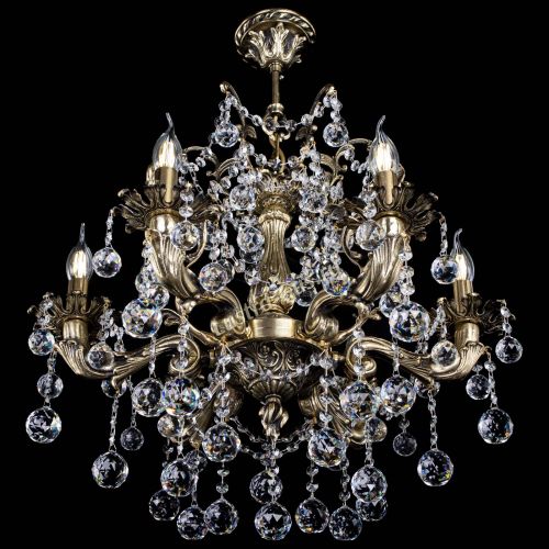 Люстра бронзовая Селена №6/2 шар в Симферополе Гусь Хрустальный