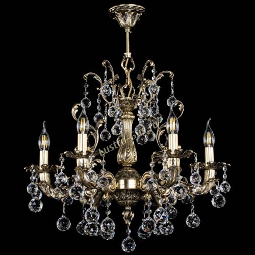 Люстра бронзовая Селена №6 шар в Симферополе Гусь Хрустальный