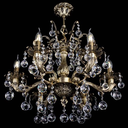 Люстра бронзовая Селена №6 шар в Симферополе Гусь Хрустальный