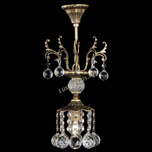 Люстра бронзовая София №1/1 шар в Симферополе Гусь Хрустальный