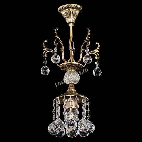 Люстра бронзовая София №1/1 шар в Симферополе Гусь Хрустальный