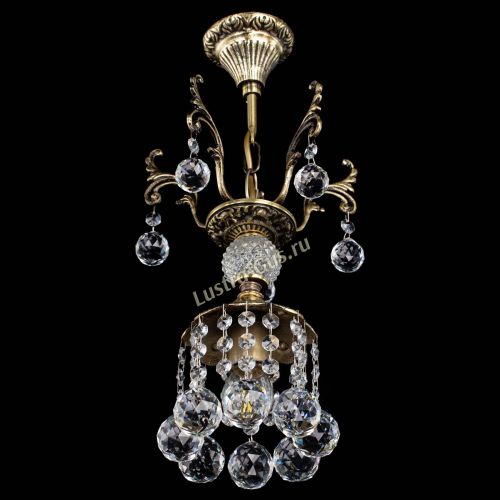 Люстра бронзовая София №1/1 шар в Симферополе Гусь Хрустальный