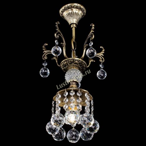 Люстра бронзовая София №1/1 шар в Симферополе Гусь Хрустальный