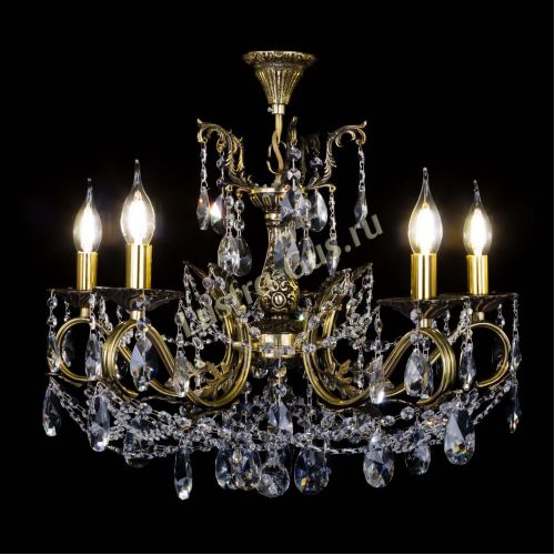 Бронзовая люстра Валери №5 лучик в Симферополе Гусь Хрустальный