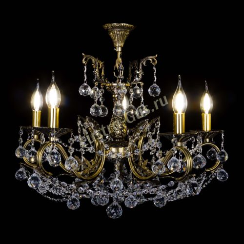 Бронзовая люстра Валери №5 шар в Симферополе Гусь Хрустальный