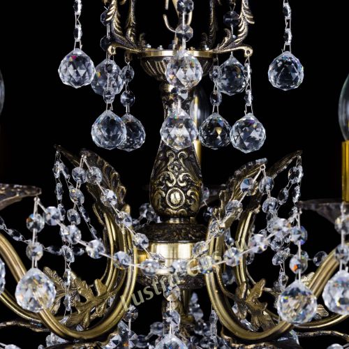 Бронзовая люстра Валери №5 шар в Симферополе Гусь Хрустальный