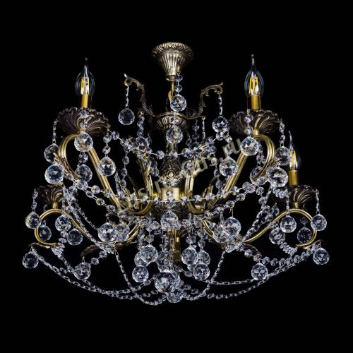 Бронзовая люстра Валери №5 шар в Симферополе Гусь Хрустальный