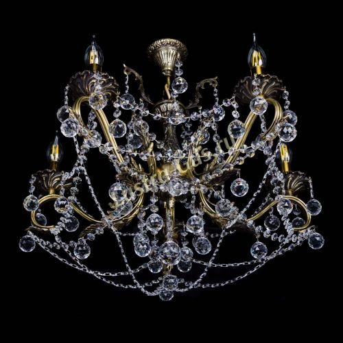 Бронзовая люстра Валери №5 шар в Симферополе Гусь Хрустальный