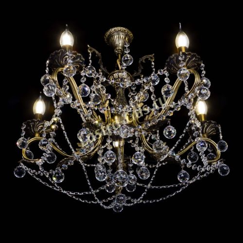 Бронзовая люстра Валери №5 шар в Симферополе Гусь Хрустальный